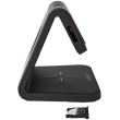 Ceas cu incarcare wireless telefon, USB, alarma NEDIS WCACQ10w1bk