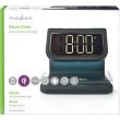 Ceas cu incarcare wireless telefon, USB, alarma NEDIS WCACQ10w1bk