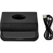 Ceas cu incarcare wireless telefon, USB, alarma NEDIS WCACQ10w1bk
