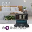Ceas cu incarcare wireless telefon, USB, alarma NEDIS WCACQ10w1bk