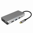 Adaptor multiport USB-C-->HDMI, Vga, 3xUSB PNI-MP10