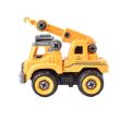 Autospeciala macara cu telecomanda jucarie de constructie care se monteaza DIYcr02