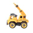 Autospeciala macara cu telecomanda jucarie de constructie care se monteaza DIYcr02