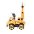 Autospeciala macara cu telecomanda jucarie de constructie care se monteaza DIYcr02