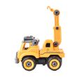 Autospeciala macara cu telecomanda jucarie de constructie care se monteaza DIYcr02