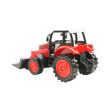 Jucarie tractor rosu cu incarcator frontal Modern City DISCR12R   