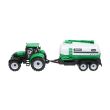 Jucarie set de 3 tractoare rosu, galben si verde cu 3 remorci pentru ferma DISCR20