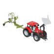 Tractor rosu jucarie cu incarcator frontal si utilaj grebla agricola Farm Truck cr21r