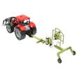 Tractor rosu jucarie cu incarcator frontal si utilaj grebla agricola Farm Truck cr21r