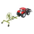 Tractor rosu jucarie cu incarcator frontal si utilaj grebla agricola Farm Truck cr21r