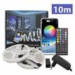Banda Led, 2 x 5m, Smart, RGB, ambientala, telecomanda si Bluetooth, Phenom SLS005