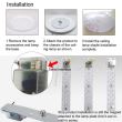 Lampa (plafoniera) 115x115, modul 48 LED-uri, 24W / 220V, prindere cu magnet