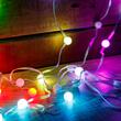 Ghirlanda luminoasa inteligentă, instalatie de craciun 10m, 66 leduri RGB-IC, smart, Bluetooth si telecomanda, cu USB Fairy Lights Rainbow 58382B-12m