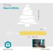 Ghirlanda decorativa Smart Wi-Fi cu 50 LED-uri, lumina alba calda, 5m Nedis,  WIFILX01W50