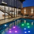 Lampa cu led iluminare piscina, etc, cu magnet, control telecomanda sau smartphone, RGB,cu baterii AAA,  Delight 55852D