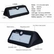 Lampa solara perete cu senzor miscare si lumina, 46Led, SOL46
