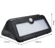 Lampa solara perete cu senzor miscare si lumina, 46Led, SOL46