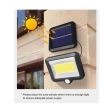 Lampa proiector cu panou solar, senzor lumina si miscare, 3 moduri, telecomanda, 350lm, 2000mAh, KMR5 LA0404 Truckled 
