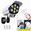 Lampa cu panou solar, 77 LED-uri, camera falsa, senzor de miscare, cu telecomanda, JD-2178T