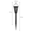 Lampa solara gradina cu 2 prinderi, atarnare-infigere, LED, lumina alba calda, 11726 GardenOfEden
