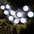 Sir 10 lampioane LED alb, 3.7m, incarcare solara, 11227 GardenOfEden