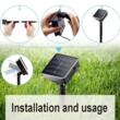 Ghirlanda luminoasa cu incarcare solara, 10m, Led RGB, multicolor, cu telecomanda, Garden of Eden, 79097