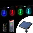 Ghirlanda luminoasa solara, 84 LED-uri si 15 becuri RGB, 14m, aplicatie bluetooth, S14 11748 Garden of Eden
