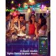 Ghirlanda luminoasa solara, 84 LED-uri si 15 becuri RGB, 14m, aplicatie bluetooth, S14 11748 Garden of Eden