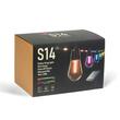 Ghirlanda luminoasa solara, 84 LED-uri si 15 becuri RGB, 14m, aplicatie bluetooth, S14 11748 Garden of Eden