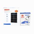 Sistem iluminat proiector LED cu panou solar 12W cu reflector LED 100W, acumulator, cu telecomanda BK87438
