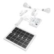 Panou solar 5.5W/5V, sistem cu baterie 3.7v/5000Ah, 2 becuri, 1 usb, BK69217
