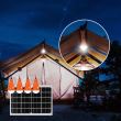 Panou solar 10W cu acumulator, 4becuri 12v, telecomanda, BK69216 Breckner Germany