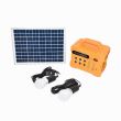 Panou solar 10W Diplomat, baterie 12V 7Ah, radio, 2 becuri 12V, 6 prize 12V, 2USB, BK87440
