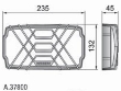 Grilaj pentru proiector 220x123 HP5 37800 Wesem