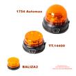 Girofar wireless 12V/24V/220V, h80, cu Led, cu acumulator, reincarcabil 12-24V si 220V, prindere cu magnet, TT.14400 