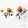 Girofar wireless 12V/24V/220V, h80, cu Led, cu acumulator, reincarcabil 12-24V si 220V, prindere cu magnet, TT.14400 