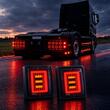 Lampa stop 127x151, 3 functii, LED, 12/24V, incastrabila, fara rama, FT-323 LED Fristom