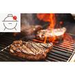 Gratar pe carbune cu roti si termometru, grill 73x37 cm, model BARRAL 99512, Cattara 13044