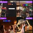 Panou flexibil LED RGB Eyes Devil, 35x10cm, cu Bluetooth si telecomanda, USB 5V.