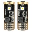 Set 2 becuri T10, W5W, 3SMD 3838, 12-24V, alb, Canbus, Amio 04246