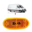 Lampa gabarit 106x47, LED, galbena, incastrabila, Sprinter W906, W907 Crafter 2E, mufa TYC 18-11013-00-9