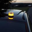 Girofar Led, galben, Road Flare Signal V16, baterii 9V, baza magnetica, amax OSRAM LedSL102