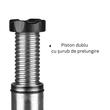 Cric hidraulic 12T, cu piston dublu, inaltime de ridicare 23cm - 49cm, DoubleLift Pro Crom 346.12 Heyner
