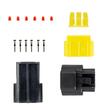 Set mufa conector cu 3 pini, set mama-tata, Econoseal Japan, impermeabila, AMIO 04347