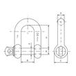 Set 3 bucati Brida, cheie tachelaj "D" galvanizata M12, 48mm 09523456 UNIQ Damesa