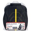 Husa pentru 1 scaun peste tetiera, cu laterale, Negru+galben, Potenza, Swissdrive PTNZYLW