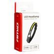 Lanterna frontala de cap, Cob si Xpe LED, 6w-3w, 350lm-150lm, USB-C, 1200mAh, senzor de miscare, 6 functii, 29cm, Amio 3241