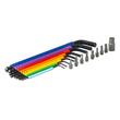 Set 9 chei imbus Hexagonale, 1.5-10mm, multicolor, Amio 04787