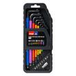 Set 9 chei imbus Hexagonale, 1.5-10mm, multicolor, Amio 04787