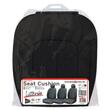 Husa pentru 1 scaun peste tetiera, cu laterale, Negru+Albastru, Vittoria, Swissdrive VITOBLU